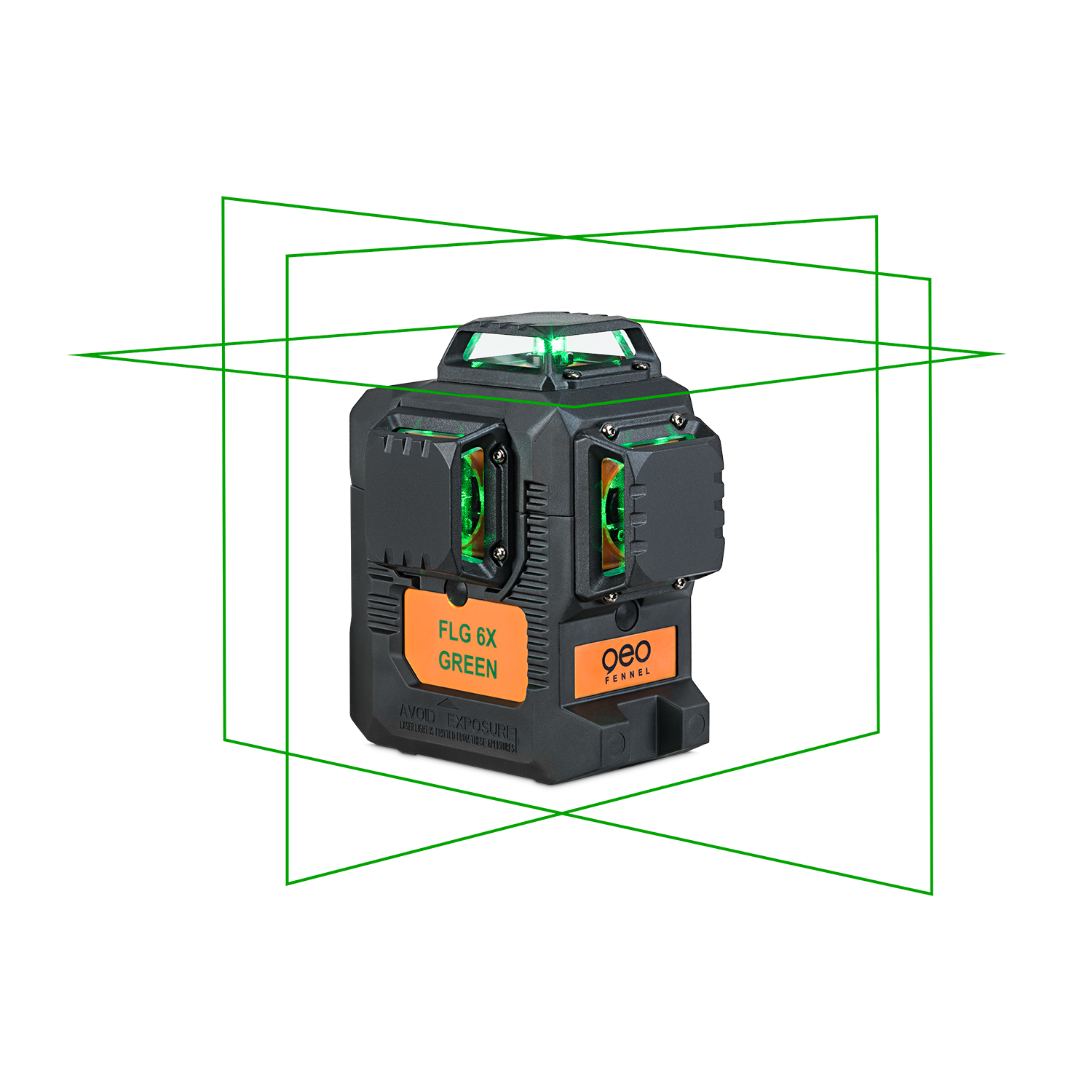geo-fennel FLG 6X-GREEN  MAXI Set 3x360° Multi lines Laser
