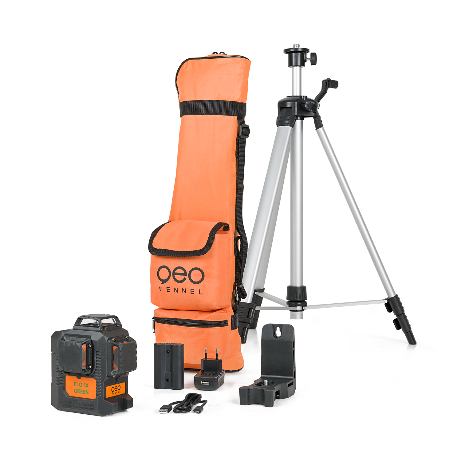 geo-fennel FLG 6X-GREEN  Kit 3x360° Multi lines Laser