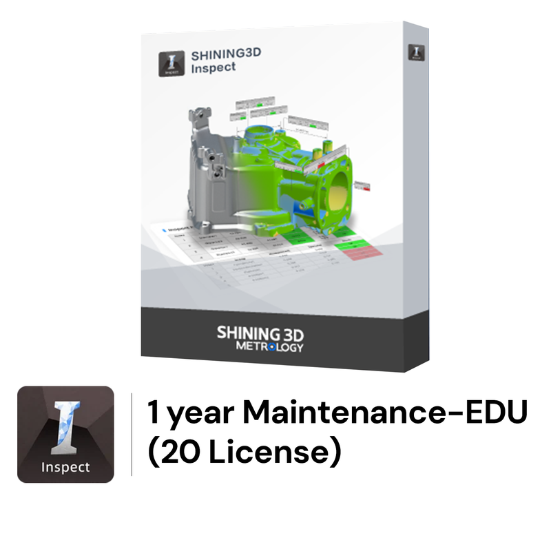 Shining 3D Inspect Software with 1 year Maintenance-EDU 20 License