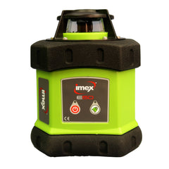 Imex E60 Red Rotary Laser Level Kit includes Tripod & Staff